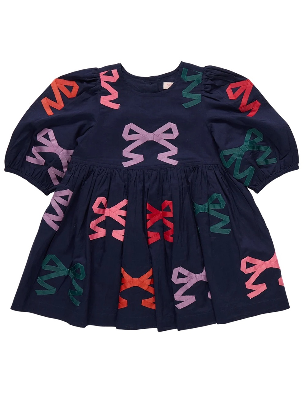 Baby Brooke Dress Set - Multi Bow Applique by Pink Chicken
